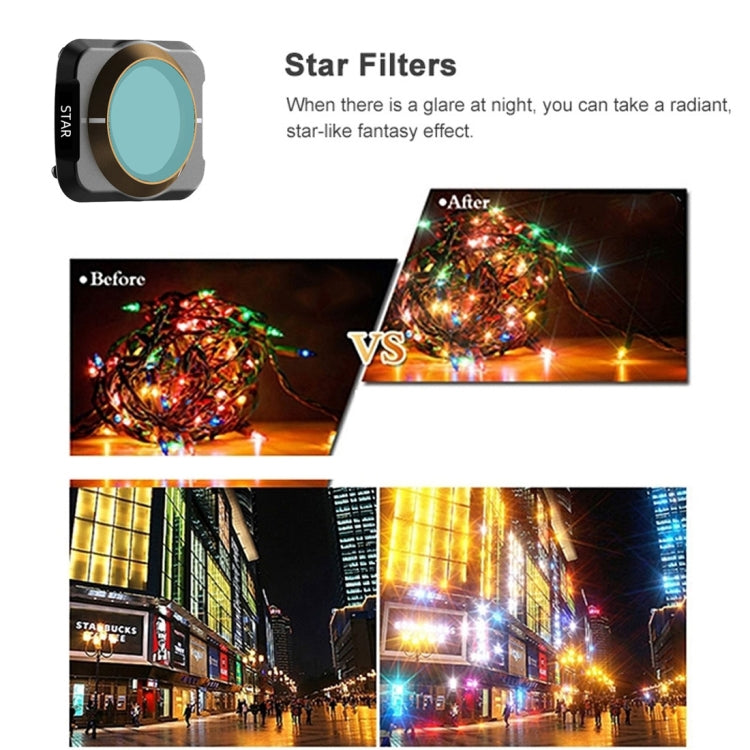 Filtro de lente JSR Dron 8 en 1 UV + CPL + ND8 + ND16 + ND32 + ND64 + NIGHT + STAR para DJI Mavic Air 2 — imagen 5