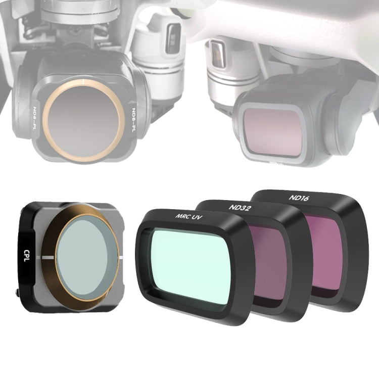 Filtro de lente JSR Dron 4 en 1 UV + CPL + ND16 + ND32 para DJI Mavic Air 2
