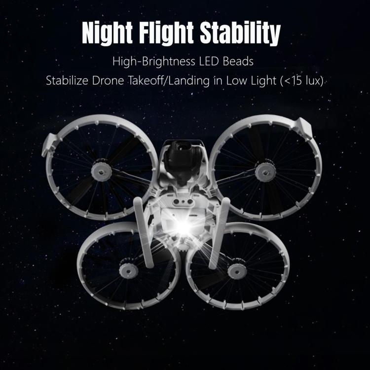 Soporte de entrenamiento para tren de aterrizaje elevado plegable con luz LED para DJI Flip (gris) — imagen 5