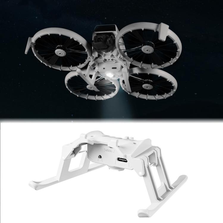 Soporte de entrenamiento para tren de aterrizaje elevado plegable con luz LED para DJI Flip (gris)