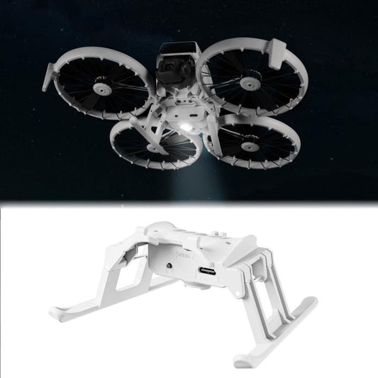 Soporte de entrenamiento para tren de aterrizaje elevado plegable con luz LED para DJI Flip (gris)