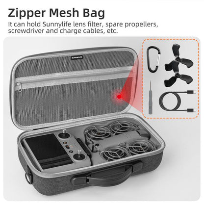 Estuche portátil y bolsa de hombro, funda protectora rígida de viaje para DJI Neo (gris) — imagen 5