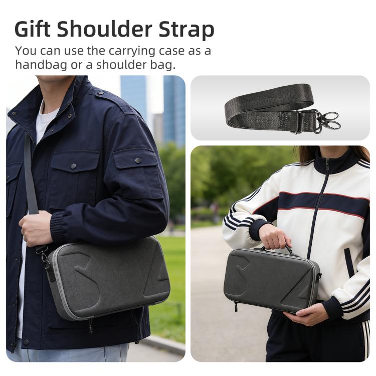 Estuche portátil y bolsa de hombro, funda protectora rígida de viaje para DJI Neo (gris) — imagen 6