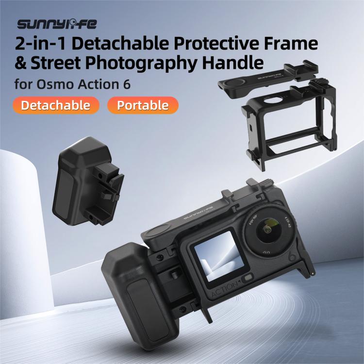 Marco protector desmontable 2 en 1 Sunnylife y asa para fotografía callejera, empuñadura ergonómica con obturador de liberac…