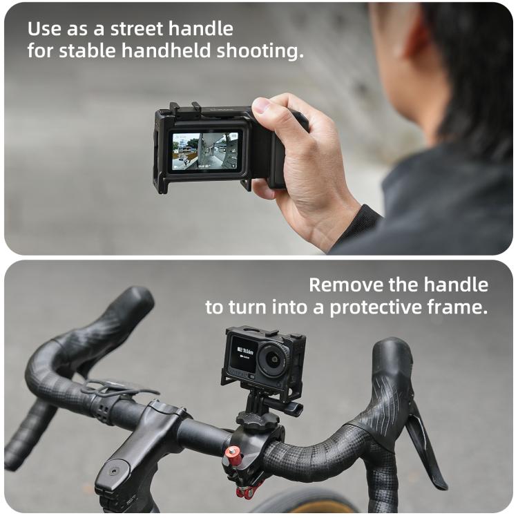Marco protector desmontable 2 en 1 Sunnylife y asa para fotografía callejera, empuñadura ergonómica con obturador de liberac…