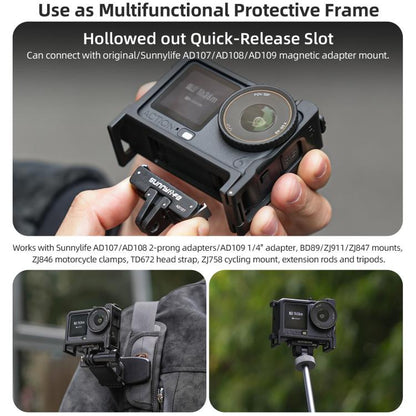 Marco protector desmontable 2 en 1 Sunnylife y asa para fotografía callejera, empuñadura ergonómica con obturador de liberac…