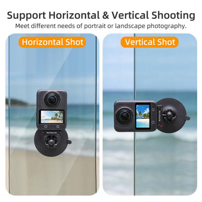 Adaptador de rótula magnética de liberación rápida Sunnylife con ventosa giratoria de 360 grados para DJI Osmo 360 (negro) —…