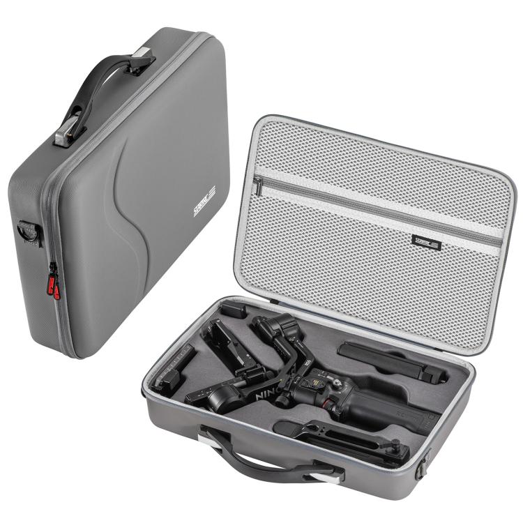 Estuche/bolsa de almacenamiento portátil de PU (gris)