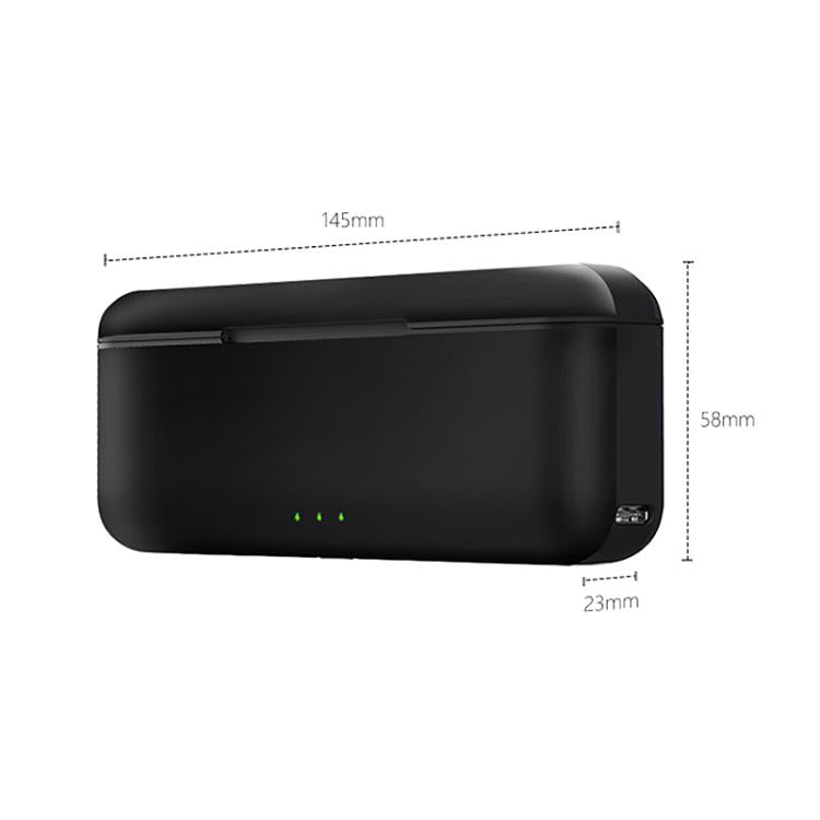 Baterías Caja de almacenamiento para cargador de multifunción de tres ranuras para DJI Osmo Action 5 (negra) — imagen 2