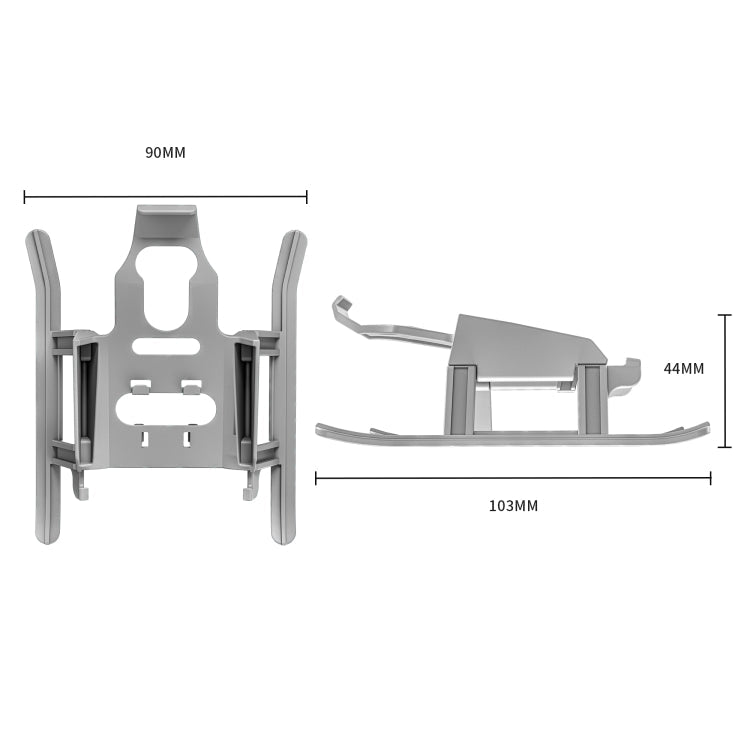 STARTRC Estante de entrenamiento para tren de aterrizaje elevado, anticaída, antisuciedad, plegable para DJI Mini 4 Pro (gri…