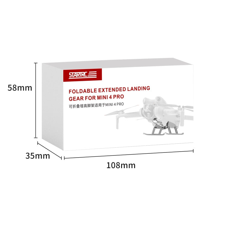 STARTRC Estante de entrenamiento para tren de aterrizaje elevado, anticaída, antisuciedad, plegable para DJI Mini 4 Pro (gri…