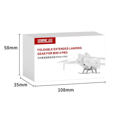 STARTRC Estante de entrenamiento para tren de aterrizaje elevado, anticaída, antisuciedad, plegable para DJI Mini 4 Pro (gri…