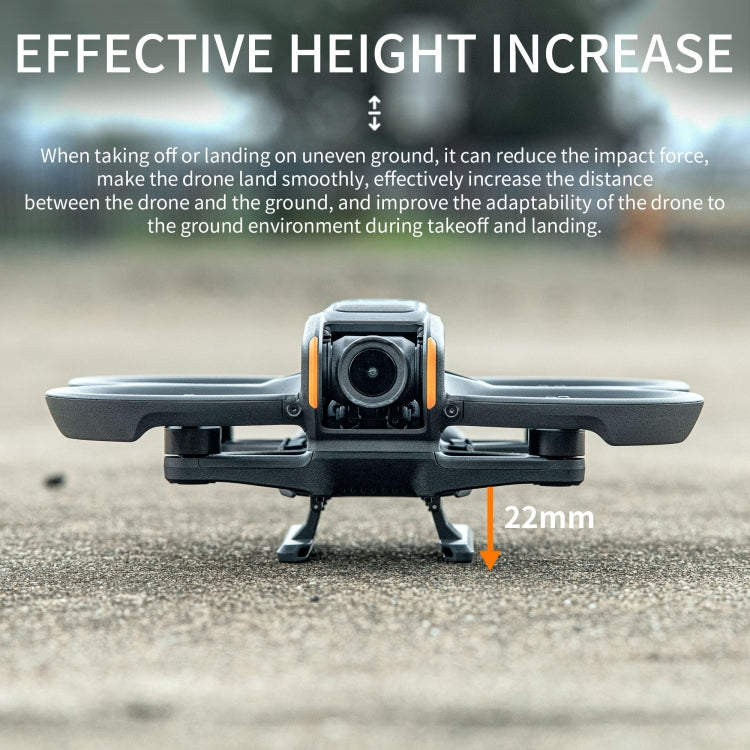 STARTRC Estante de entrenamiento para tren de aterrizaje elevado plegable para DJI Avata 2 (negro) — imagen 3