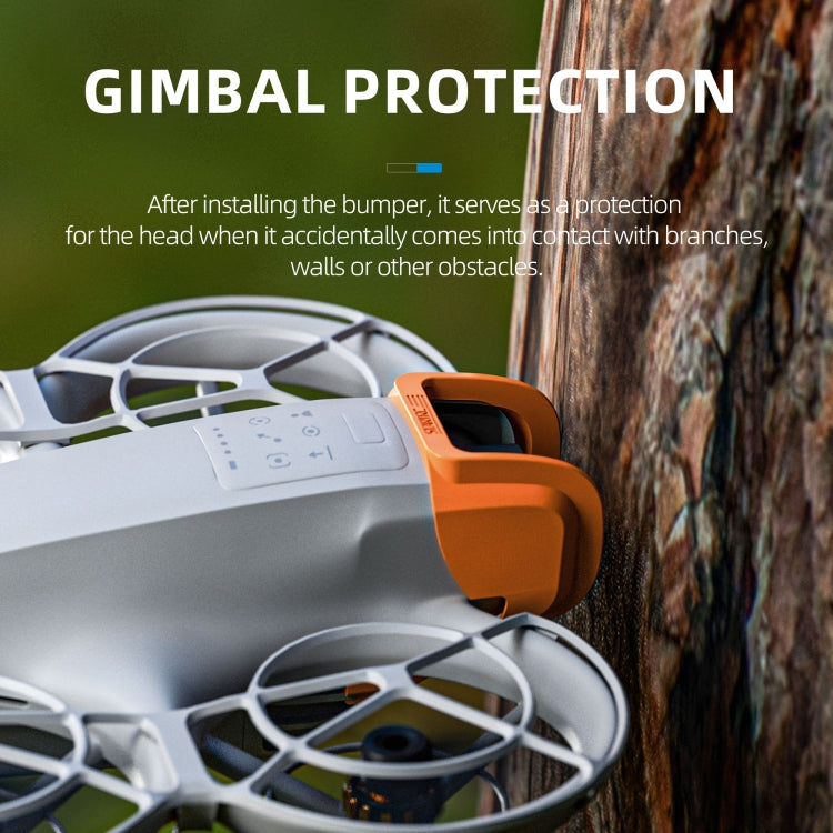Lente de cardán Parachoques de protección anticolisión para STARTRC para DJI Neo (naranja) — imagen 6