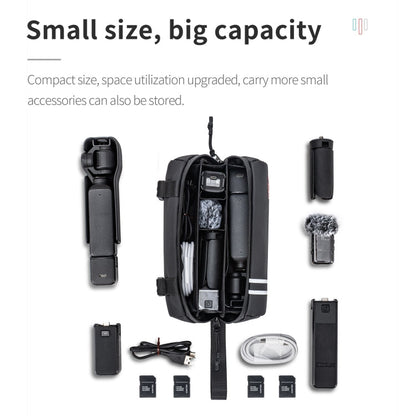 Bolsa de almacenamiento portátil STARTRC con correa de mano para DJI Mic 2 / Osmo Pocket 3 (negra) para DJI DJI Mic 2, DJI O…