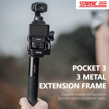 Soporte STARTRC adaptador de expansión de jaula de marco de protección de metal para DJI Osmo Pocket 3 (negro) — imagen 2