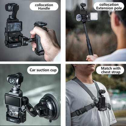 Soporte STARTRC adaptador de expansión de jaula de marco de protección de metal para DJI Osmo Pocket 3 (negro) — imagen 5