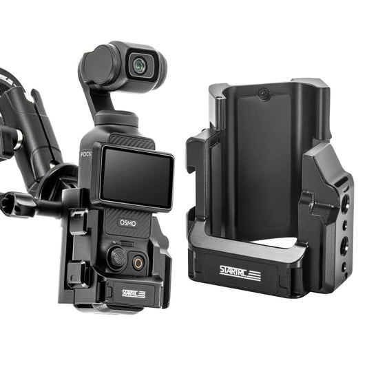 Soporte STARTRC adaptador de expansión de jaula de marco de protección de metal para DJI Osmo Pocket 3 (negro)