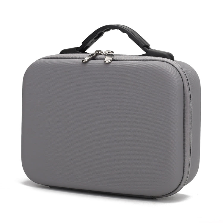Bolsa de almacenamiento de caja protectora de seguridad portátil PU a prueba de golpes con textura de diamante (gris)