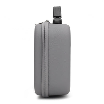 Bolsa de almacenamiento de caja protectora de seguridad portátil PU a prueba de golpes con textura de diamante (gris) — imag…