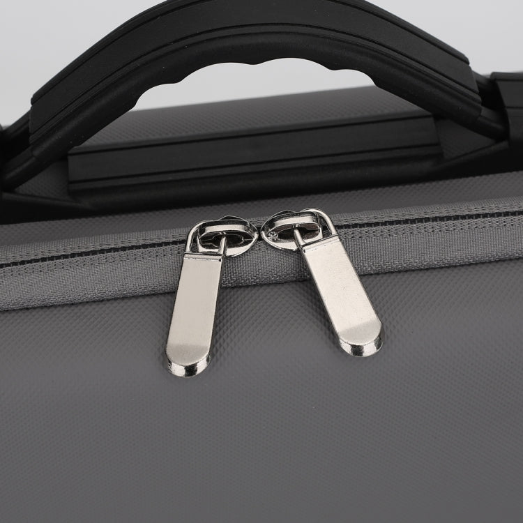 Bolsa de almacenamiento de caja protectora de seguridad portátil PU a prueba de golpes con textura de diamante (gris) — imag…