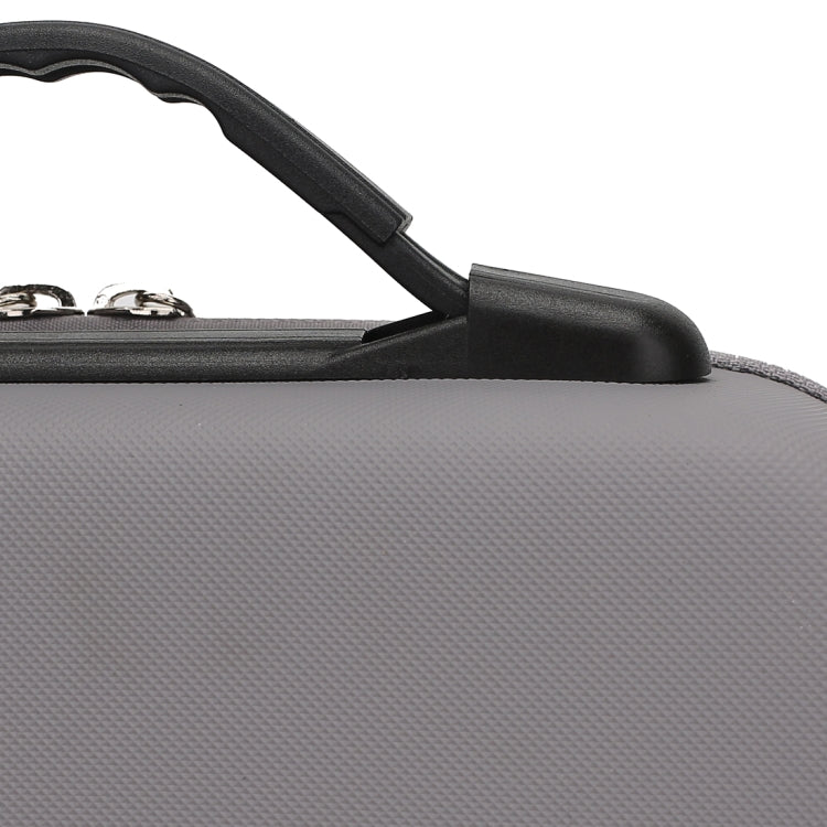 Bolsa de almacenamiento de caja protectora de seguridad portátil PU a prueba de golpes con textura de diamante (gris) — imag…