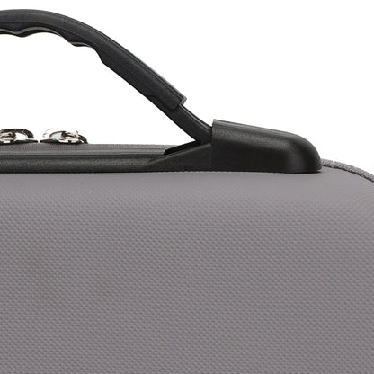 Bolsa de almacenamiento de caja protectora de seguridad portátil PU a prueba de golpes con textura de diamante (gris) — imag…