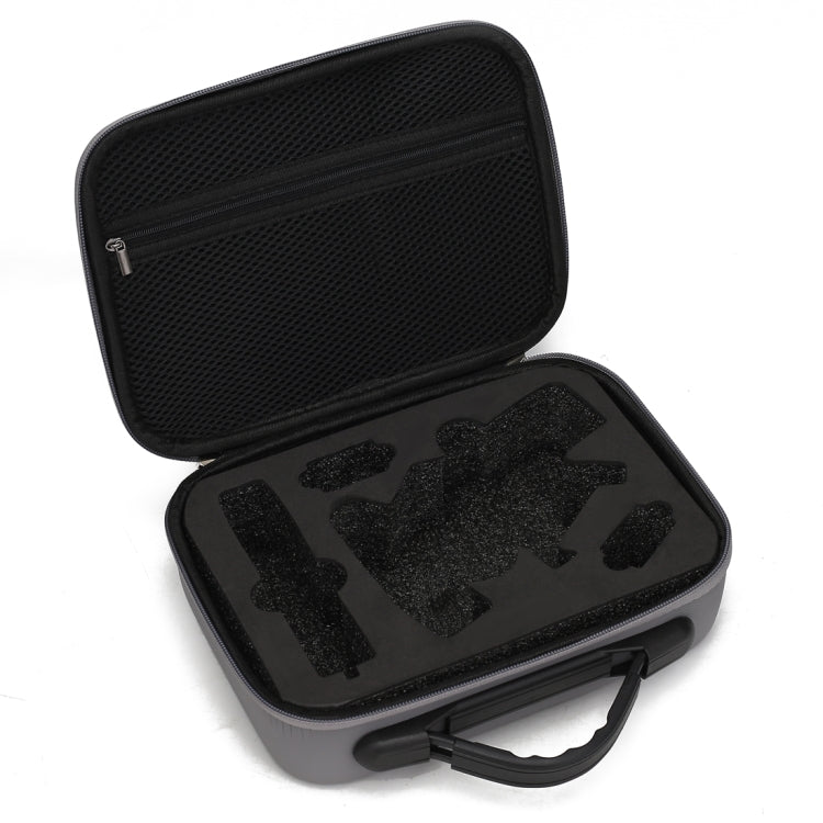 Bolsa de almacenamiento de caja protectora de seguridad portátil PU a prueba de golpes con textura de diamante (gris) — imag…