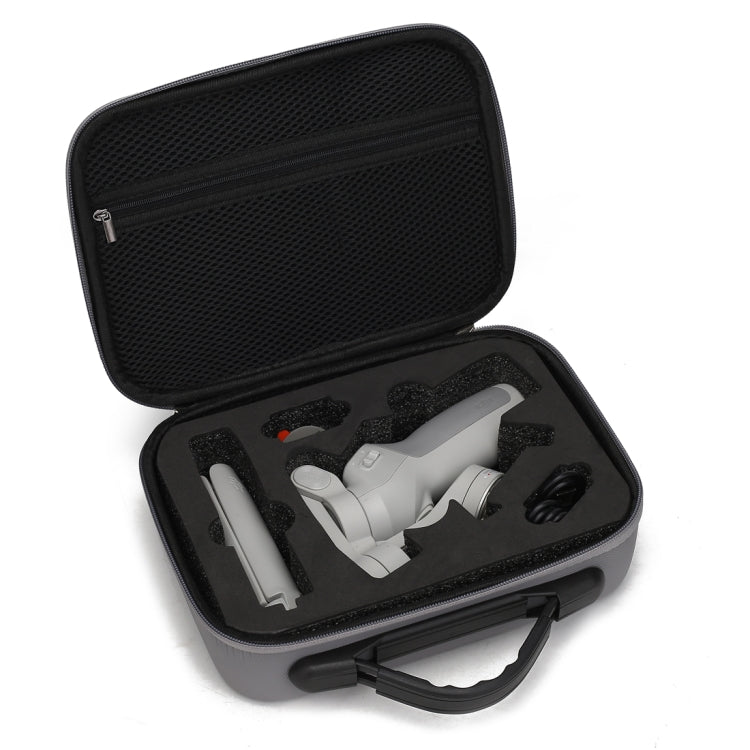 Bolsa de almacenamiento de caja protectora de seguridad portátil PU a prueba de golpes con textura de diamante (gris) — imag…