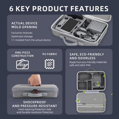 Bolso de hombro de PU para DJI Mini 5 Pro (gris) — imagen 6