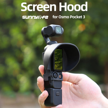 Cubierta Sunnylife Parasol protectora de pantalla Capucha para DJI Osmo Pocket 3 (Negro) — imagen 2