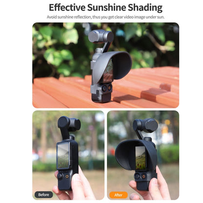 Cubierta Sunnylife Parasol protectora de pantalla Capucha para DJI Osmo Pocket 3 (Negro) — imagen 3