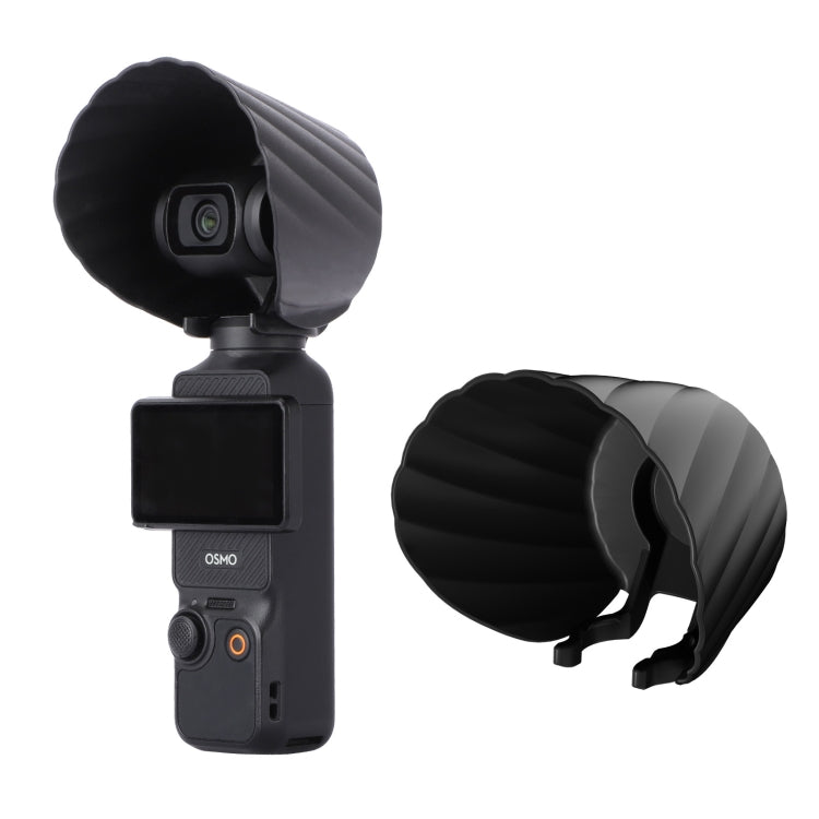 Cubierta Sunnylife Parasol protectora de lente Parasol para DJI Osmo Pocket 3 (negro)