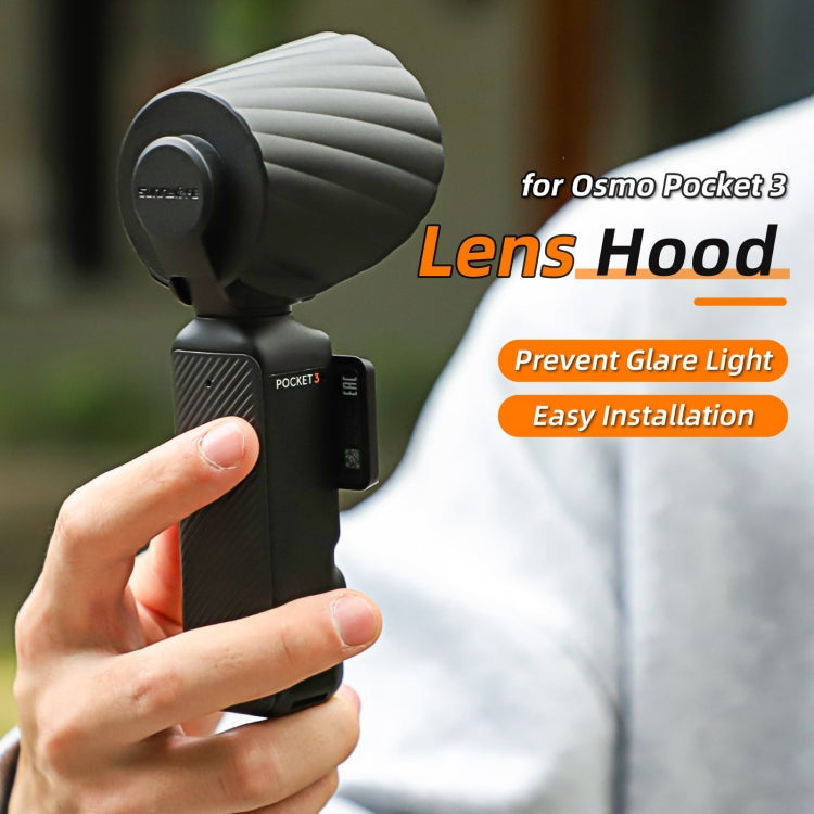 Cubierta Sunnylife Parasol protectora de lente Parasol para DJI Osmo Pocket 3 (negro) — imagen 2
