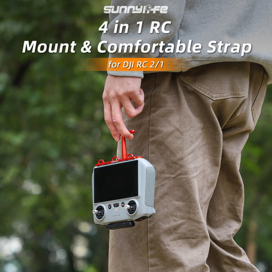 Soporte de cintura RC 2/1 Sunnylife ZJ764 Manija del controlador Montaje en mesa Correa para el cuello Gancho Soporte de sus…