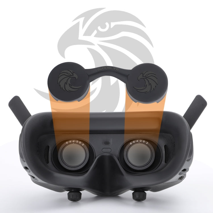Cubierta de lente Goggles 2 / Goggles 3 VR a prueba de polvo Funda de silicona Protector suave (Negro)