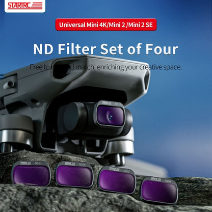 Filtro de lente STARTRC 4 en 1 ND8 ND16 ND32 ND64 para DJI Mini 4K / Mini 2 SE para DJI DJI Mini 4K, DJI Mini 2 SE — imagen 2
