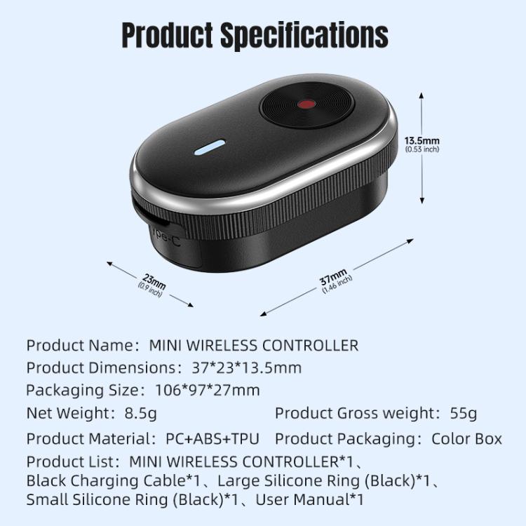 Mini cámara de acción STARTRC con control remoto inalámbrico (negra) para DJI Mini — imagen 12