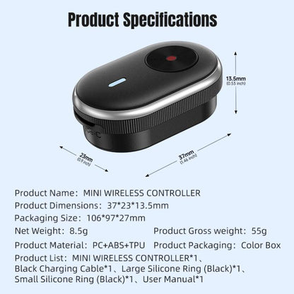 Mini cámara de acción STARTRC con control remoto inalámbrico (negra) para DJI Mini — imagen 12