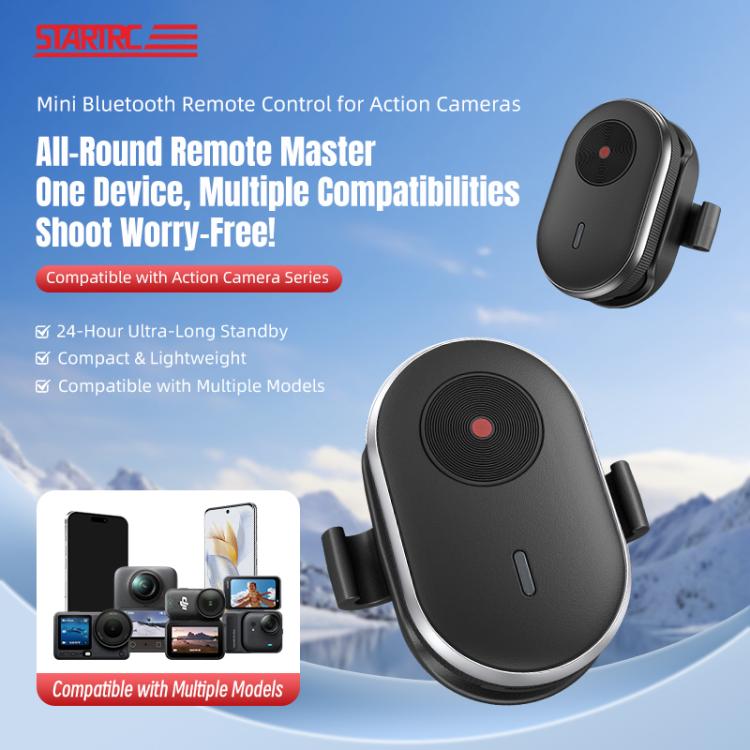 Mini cámara de acción STARTRC con control remoto inalámbrico (negra) para DJI Mini — imagen 3