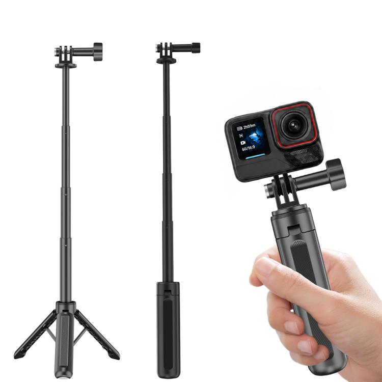 Trípode Mini VT-13 con palo selfie de mano, Insta360, GoPro y otras cámaras de acción (negro) para DJI Mini