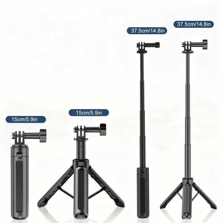 Trípode Mini VT-13 con palo selfie de mano, Insta360, GoPro y otras cámaras de acción (negro) para DJI Mini — imagen 8