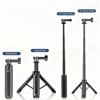 Trípode Mini VT-13 con palo selfie de mano, Insta360, GoPro y otras cámaras de acción (negro) para DJI Mini — imagen 8