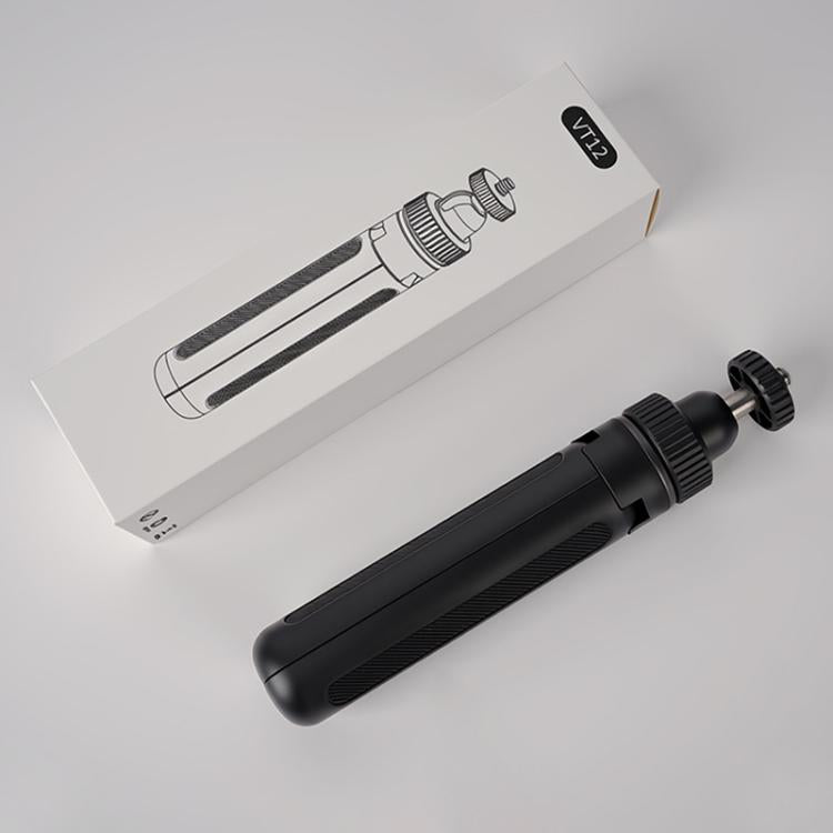 Trípode de mesa telescópico VT-12 con rótula de 1/4" para selfies, compatible con, Insta360, GoPro y otras cámaras de acción…