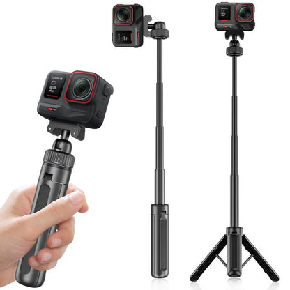 Trípode de mesa magnético VT-10 con rótula telescópica y palo selfie, Insta360, GoPro y otras cámaras de acción para DJI Osm…