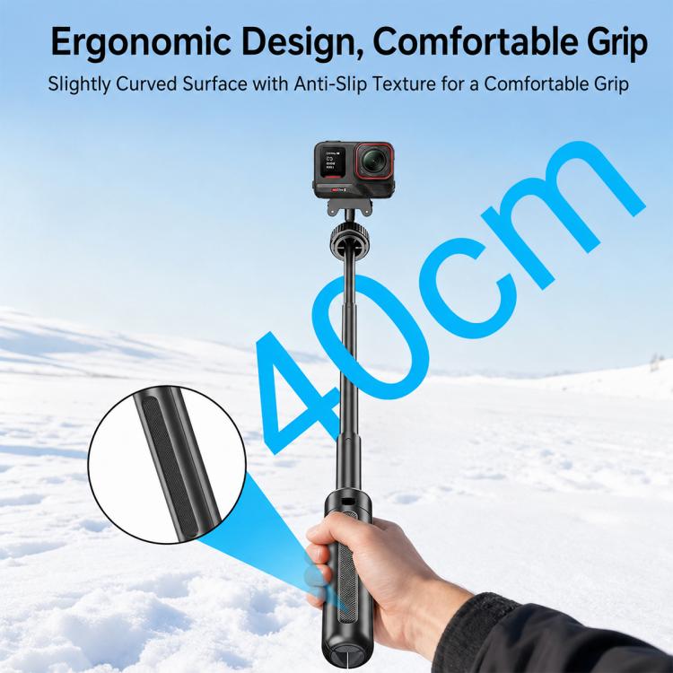 Trípode de mesa magnético VT-10 con rótula telescópica y palo selfie, Insta360, GoPro y otras cámaras de acción para DJI Osm…