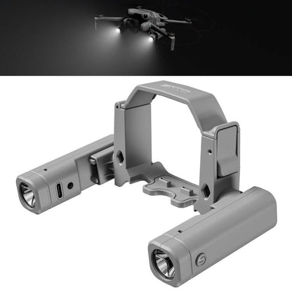 Reflector de navegación nocturna STARTRC, linterna LED, luz de señal de iluminación recargable para DJI Mini 4 Pro (gris)