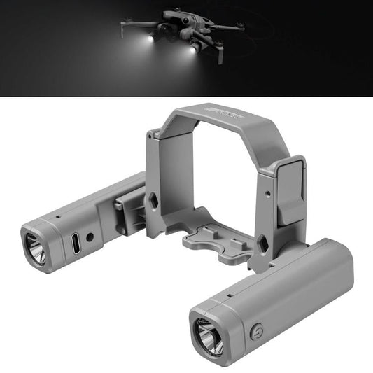 Reflector de navegación nocturna STARTRC, linterna LED, luz de señal de iluminación recargable para DJI Mini 4 Pro (gris)