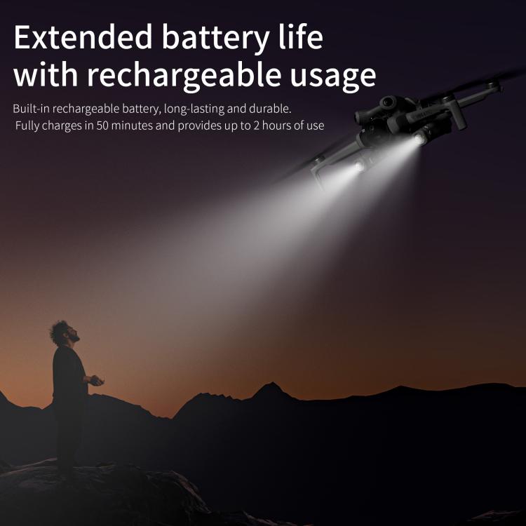 Reflector de navegación nocturna STARTRC, linterna LED, luz de señal de iluminación recargable para DJI Mini 4 Pro (gris) —…