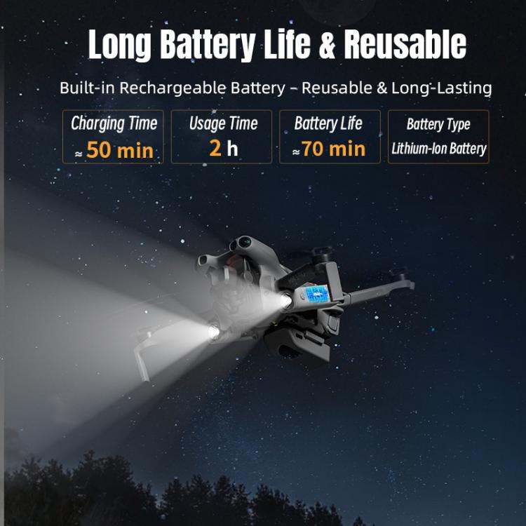 Linterna LED de señalización y luz de navegación nocturna STARTRC para DJI Mini 5 Pro (gris) — imagen 14